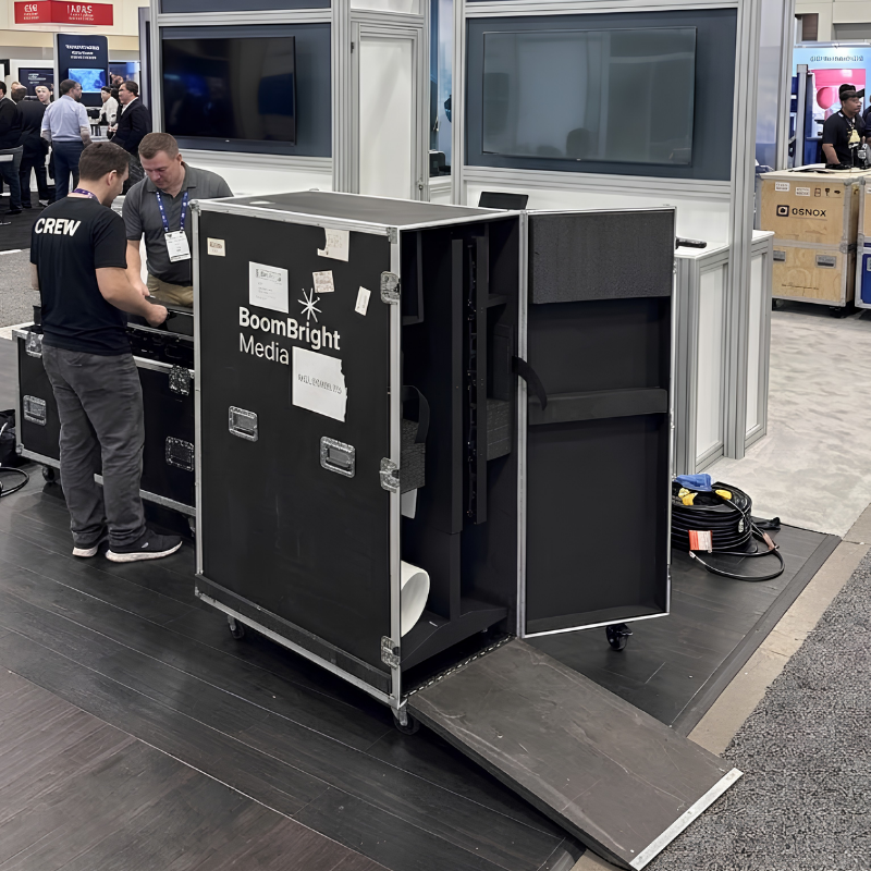 foldable LED trade show display Foldable LED Display Travel Case