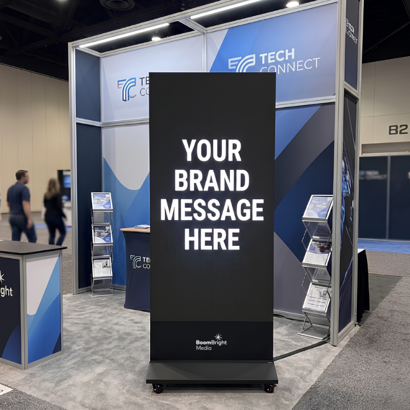 foldable LED trade show display