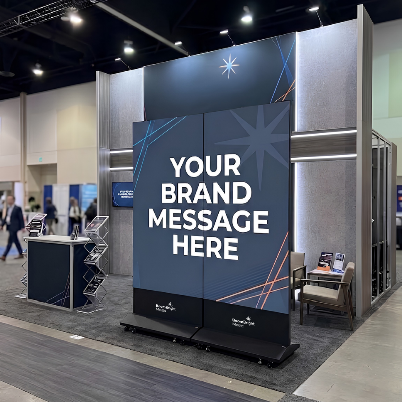 foldable LED trade show display
